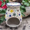 Duftstövchen, Aromalampe, Höhe 11 cm, Sterne^Bunzlauer Keramik Online