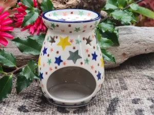 Duftstövchen, Aromalampe, Höhe 11 cm, Sterne^Bunzlauer Keramik Online