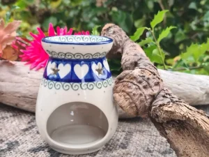 Duftstövchen, Aromalampe, Höhe 11 cm, White Valentine^Bunzlauer Keramik Fashion