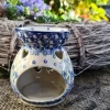 Duftstövchen, Aromalampe, Höhe 9 cm, Floral Party^Bunzlauer Keramik Online