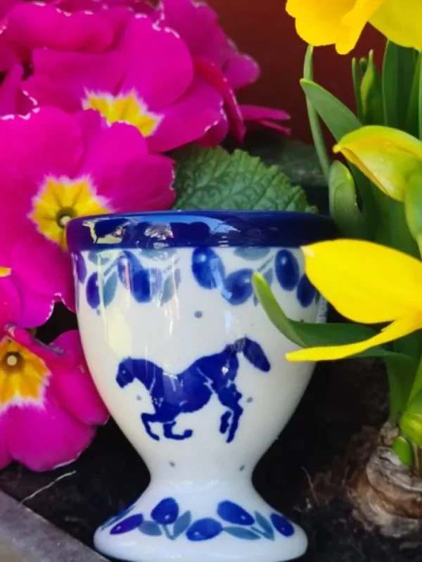 Eierbecher, Horse^Bunzlauer Keramik New