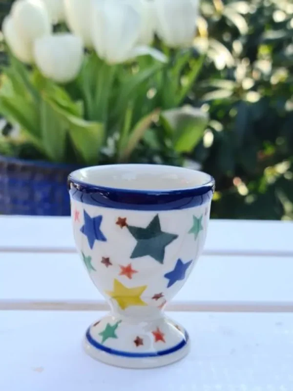 Eierbecher, Sterne^Bunzlauer Keramik Clearance