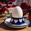 Eierbecherteller, White Valentine, BSN R-032^Bunzlauer Keramik Outlet