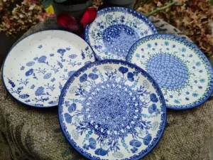 4er Set Familie Mittagsteller, Ø 25,5 cm^Bunzlauer Keramik New