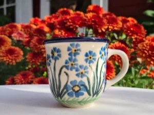 Espressotasse / Kinderbecher, max. 60 ml, Höhe 5,5 cm, Forget me not^Bunzlauer Keramik Hot