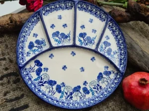 Fondueteller, Ø 26 cm, Garden of Joy^Bunzlauer Keramik Outlet