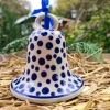 Glocke gross, 11 cm, Crazy Dots, BSN A-0283^Bunzlauer Keramik New