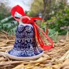Glocke klein, 7,5 cm hoch, Lace^Bunzlauer Keramik Clearance