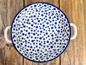Henkelschale, Ø 20 cm,5 cm, Crazy Dots, BSN A-0364^Bunzlauer Keramik Outlet