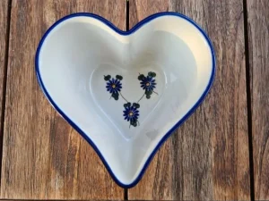Herzbackform, 15,5 x 15 cm, Höhe ca. 8 cm, Tradition 8 - BSN 7355^Bunzlauer Keramik Best
