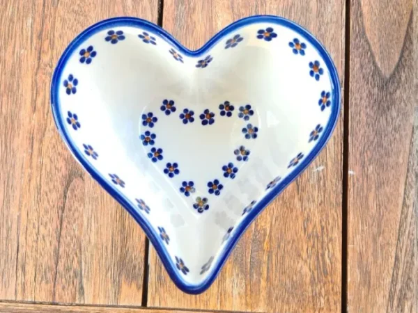 Herzbackform, 15,5 x 15 cm, Höhe ca. 8 cm, Tradition 3 BSN 7360^Bunzlauer Keramik Discount