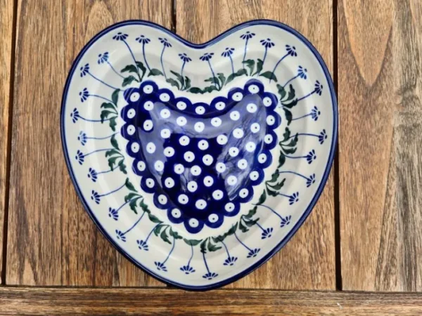Herzbackform, 21 x 18 cm, Höhe ca. 6 cm, Tradition 11 - BSN 7371^Bunzlauer Keramik New
