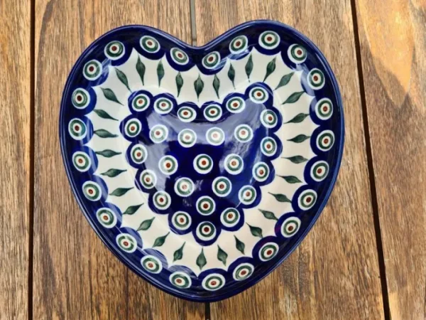 Herzbackform, 21 x 18 cm, Höhe ca. 6 cm, Tradition 10 - BSN 7372^Bunzlauer Keramik New