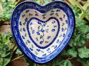 Herzbackform, 15x14 cm,4 cm, Ivy, BSN J-012^Bunzlauer Keramik Online