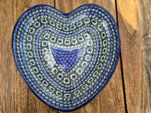 Herzbackform, 21x18 cm,6 cm, Unikat 58^Bunzlauer Keramik New