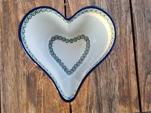Herzbackform, 15x15 cm,8 cm, White Valentine, BSN R-041^Bunzlauer Keramik Discount