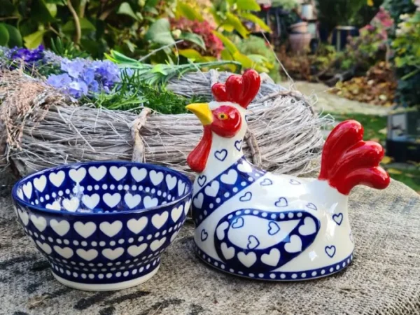 Huhn ca. 22 x 13 x 17 cm, Ich Dich auch^Bunzlauer Keramik Best