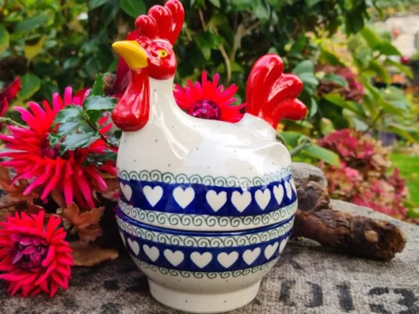 Huhn ca. 22 x 13 x 17 cm,White Valentine^Bunzlauer Keramik Online