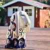 Hund, sitzend, 11 x 11 x 7,5 cm, Tradition 10- polish pottery - BSN 8009^Bunzlauer Keramik Best