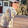 Hund, sitzend, 11 x 11 x 7,5 cm, Unikat 3- polacco ceramica - BSN 8026^Bunzlauer Keramik New