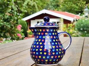 Kanne mit Deckel, Vol. 0,6 l, 16 cm, Träume, BSN A-1219^Bunzlauer Keramik Sale