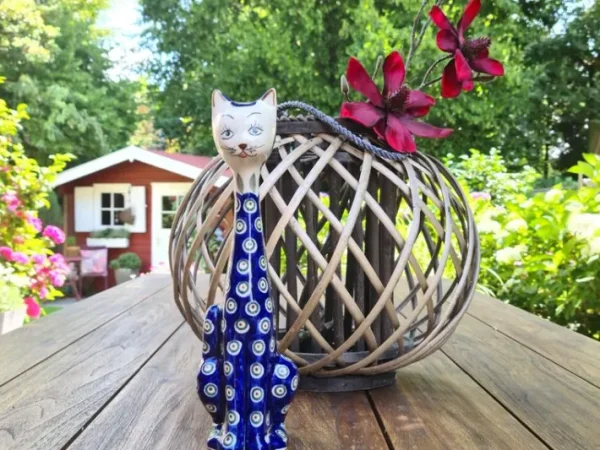 Katze, ca. 31 cm hoch,  2. Wahl^Bunzlauer Keramik New