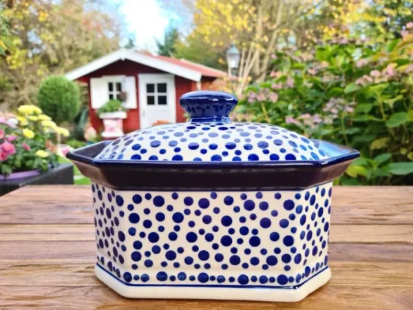 Keksdose, Höhe 17 cm, 25 x 18 cm, Crazy Dots^Bunzlauer Keramik Sale