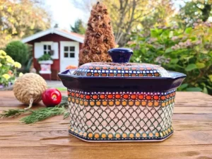 Keksdose, 21x15x15,5 cm, Unikat 1^Bunzlauer Keramik Outlet