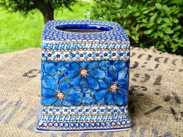 Keramik Hülle, Papiertuchspender, Unikat 4, 16,5 x 16,5 x 15 cm - BSN 21223^Bunzlauer Keramik Fashion