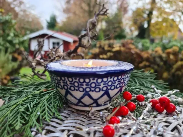 Kerzenständer, Ø 8,5 cm,4 cm, Tradition 2, BSN 2129^Bunzlauer Keramik Online