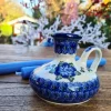 Kerzenständer, Höhe ca. 9,5 cm, Tradition 9 - polonaise poterie - BSN 7297^Bunzlauer Keramik Best