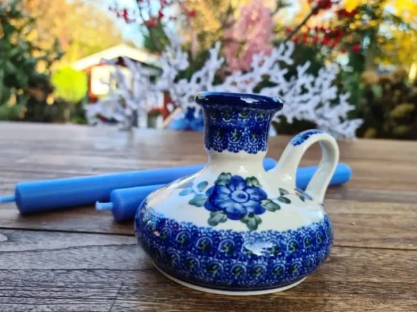 Kerzenständer, Höhe ca. 9,5 cm, Tradition 9 - polonaise poterie - BSN 7297^Bunzlauer Keramik Best