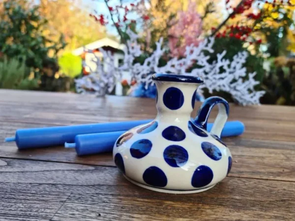 Kerzenständer, Höhe ca. 9,5 cm, Tradition 28 - BSN m-687^Bunzlauer Keramik Clearance