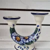 Kerzenständer um 15/ 18 cm hoch, Unikat, antik eventuell Glasurrisse^Bunzlauer Keramik Fashion