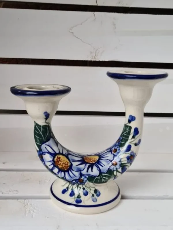 Kerzenständer um 15/ 18 cm hoch, Unikat, antik eventuell Glasurrisse^Bunzlauer Keramik Fashion