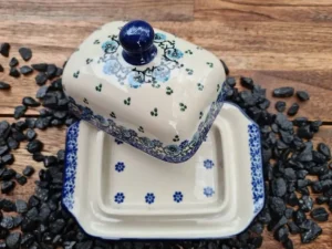 Kleine Butterdose, 15x11x8 cm, Royal Blue, BSN A-0783^Bunzlauer Keramik New