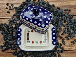 Kleine Butterdose, 15x11x8 cm, Tradition 6, BSN m-738^Bunzlauer Keramik New