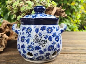 Knoblauchtopf, 900 ml,15 cm, Dragonfly, BSN J-1570^Bunzlauer Keramik Online