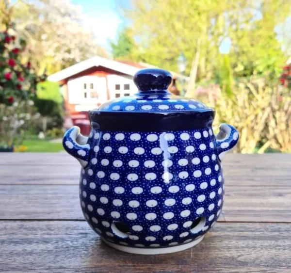 Knoblauchtopf, 900 ml, Höhe 15 cm, Tradition 4 - BSN 0413^Bunzlauer Keramik Outlet