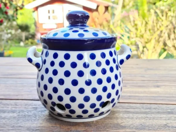 Knoblauchtopf, 900 ml, Höhe 15 cm, Tradition 24, boleslawiec aardewerk, BSN 7772^Bunzlauer Keramik Sale