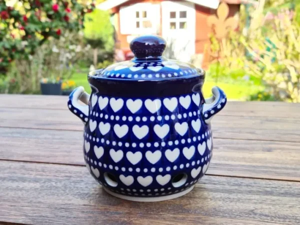 Knoblauchtopf, 900 ml, Höhe 15 cm, Ich Dich auch^Bunzlauer Keramik Fashion