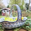 Korb mit Henkel, 28x18 cm,23 cm, Summer wind^Bunzlauer Keramik Best