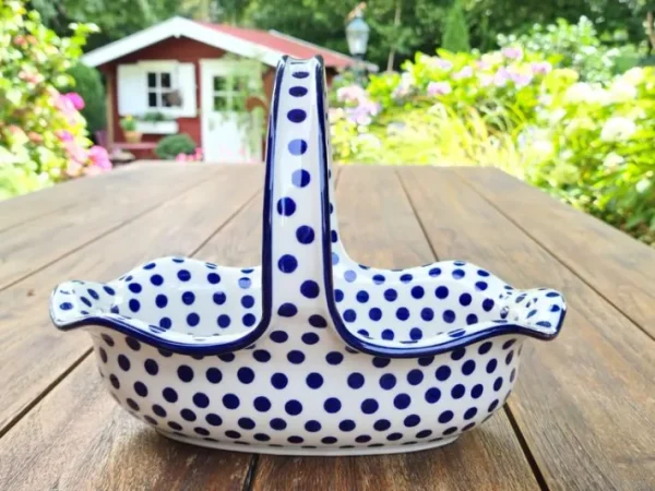 Korb mit Henkel, 28x18 cm,18 cm, Tradition 24^Bunzlauer Keramik Best
