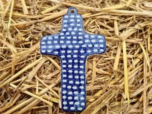 Kreuz, 21 x 12 cm, Tradition 4   BSN 4015-Aussteller^Bunzlauer Keramik Clearance