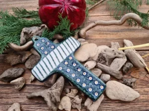 Kreuz, 21 x 12 cm, Tradition 1,  BSN 4804-Aussteller^Bunzlauer Keramik Outlet