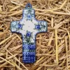 Kreuz, 21 x 12 cm, Unikat 7, polonaise poterie - BSN 5225-Aussteller^Bunzlauer Keramik Outlet
