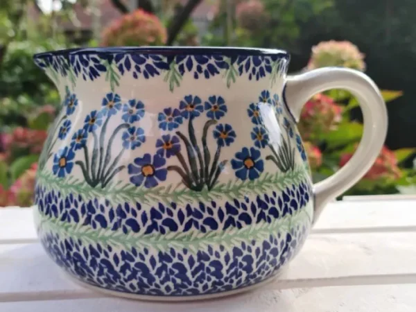 Krug, 1,5 l,12 cm, Forget me not^Bunzlauer Keramik Best