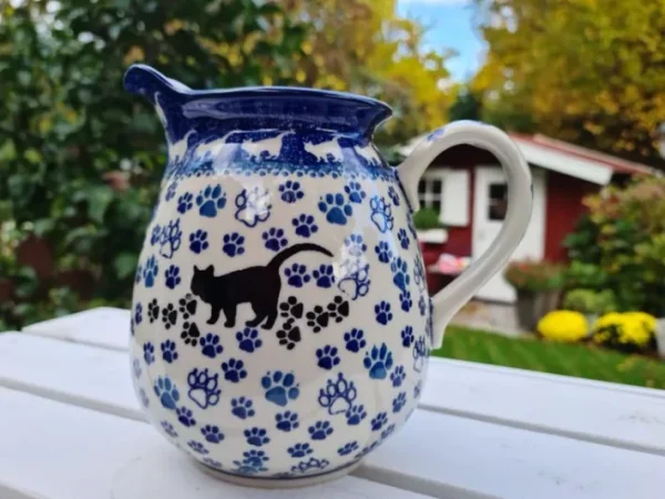 Krug, 1 l, Höhe 16 cm, Katze, BSN A-0044^Bunzlauer Keramik Clearance