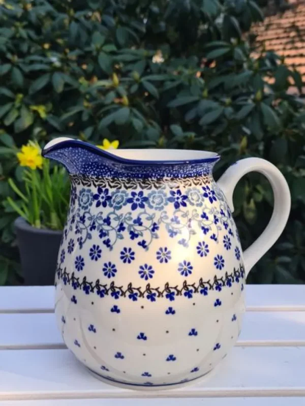 Krug, 1500 ml, Höhe 16 cm, Belle Fleur^Bunzlauer Keramik Best