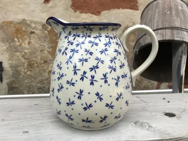 Krug, 2000 ml, Höhe 18 cm, Damselfly, BSN A-0174^Bunzlauer Keramik Hot